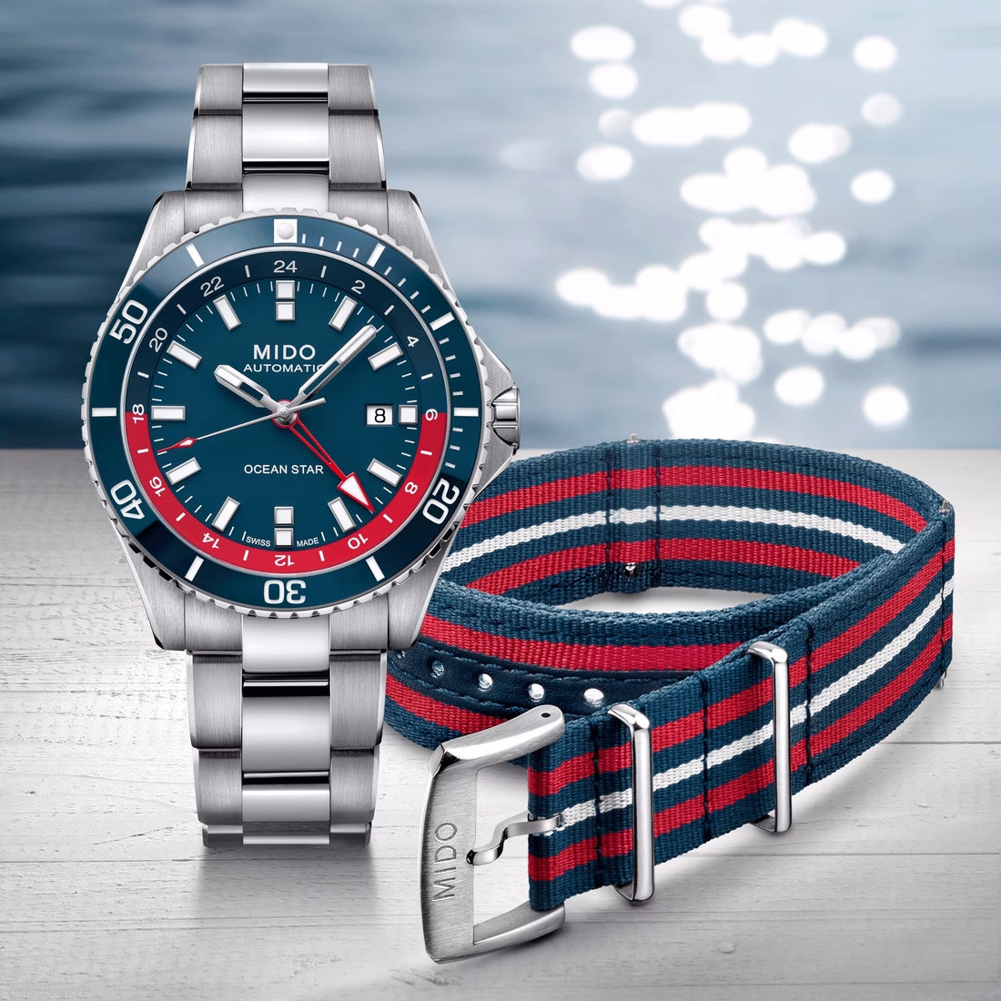 Orologio Mido Ocean Star GMT pepsi edizione speciale