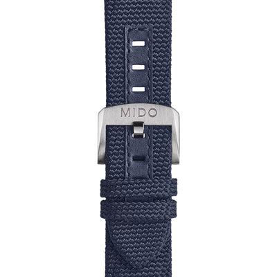 Orologio Mido Ocean Star GMT blu cinturino canvas