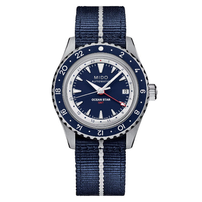 Orologio Mido Ocean Star GMT blu edizione speciale doppio bracciale