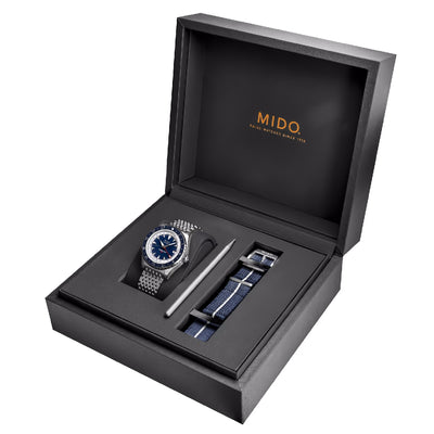 Orologio Mido Ocean Star GMT blu edizione speciale doppio bracciale