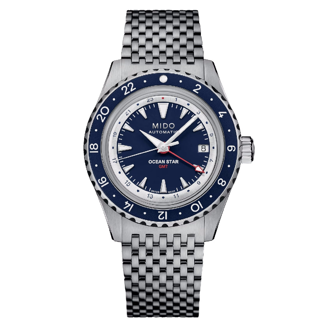 Orologio Mido Ocean Star GMT blu edizione speciale doppio bracciale