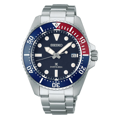 Orologio Seiko Prospex solare SNE595P1 blu ghiera pepsi