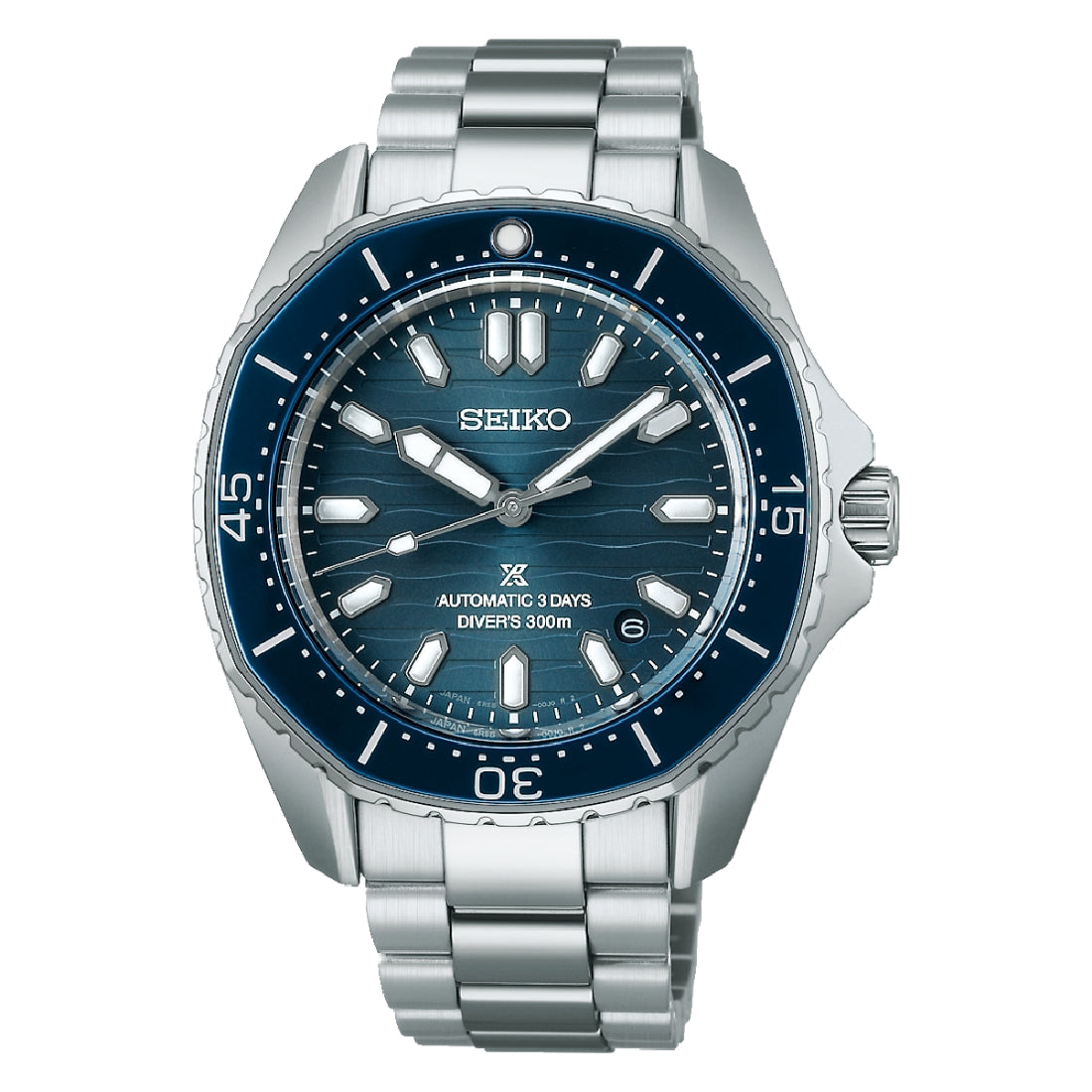 Orologio da uomo Seiko Prospex SPB483J1 blu ghiera poligonale