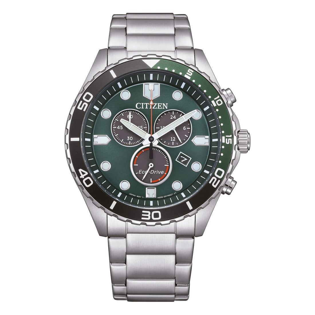 Orologio Citizen OF Sporty AT2561-81X cronografo verde