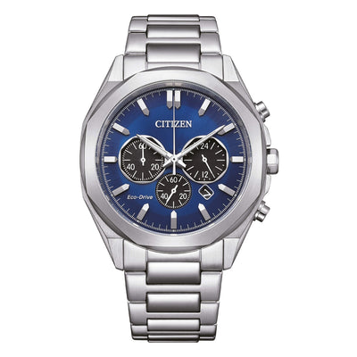 Orologio Citizen OF Classic Crono ottagonale CA4590-81L blu