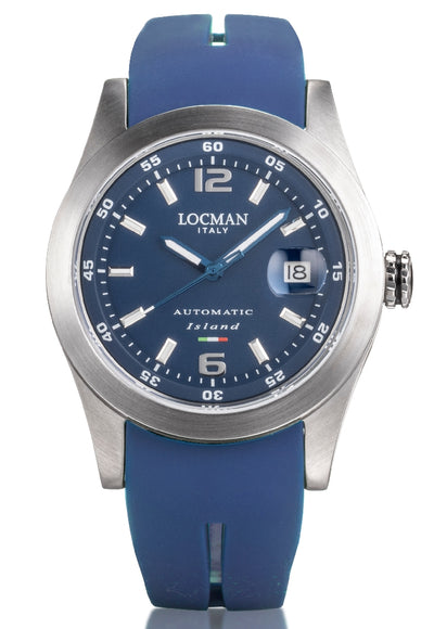 Orologio automatico Locman Island silicone blu 0615A02A-00BLNKSB