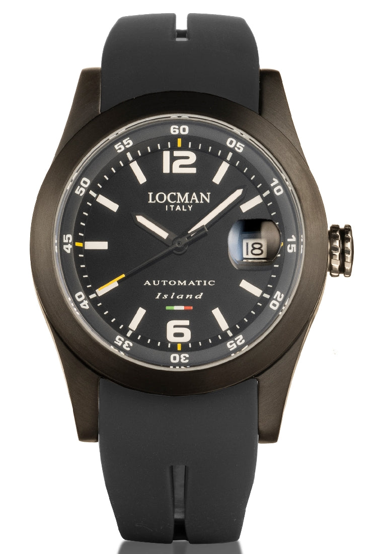 Orologio automatico Locman Island PVD nero 0615K01S-BKBKWHSK