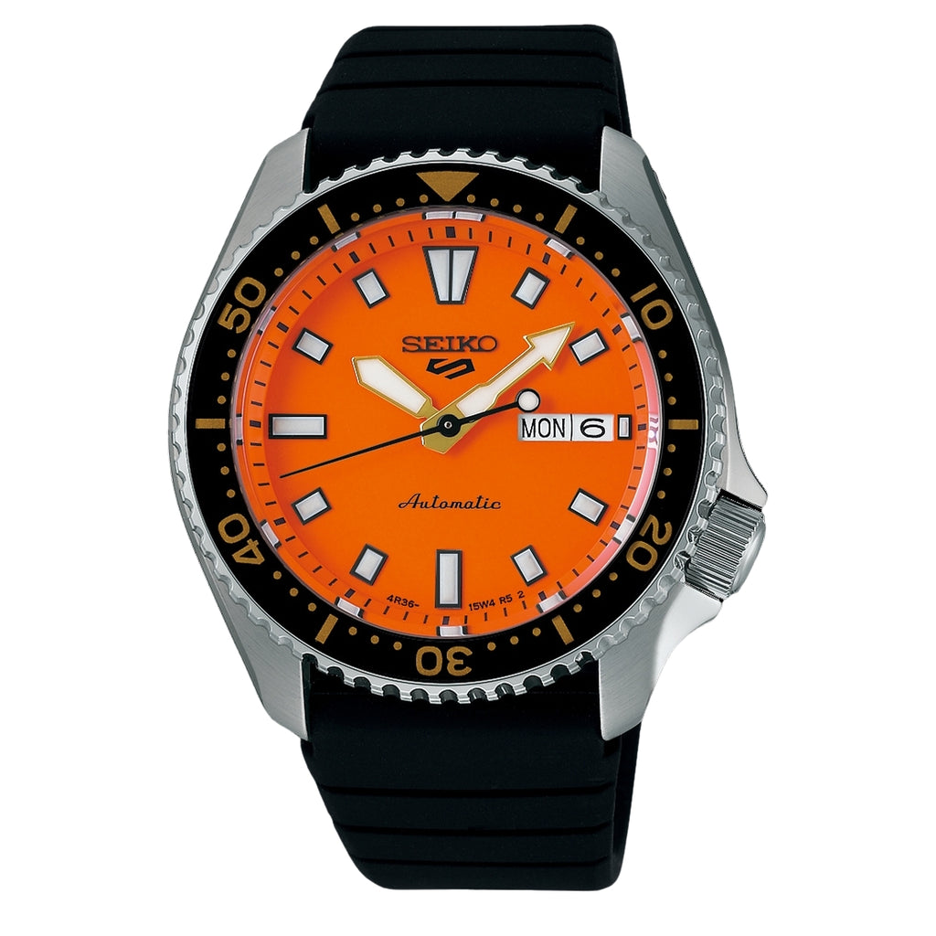 Orologio Seiko 5 Sports SRPL89K1 arancione stile SKX | Paladini – Gioielli Paladini