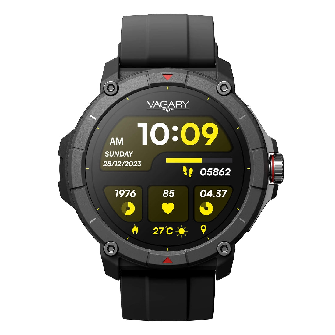 Vagary Smartwatch tondo X04A-001VY nero con microfono