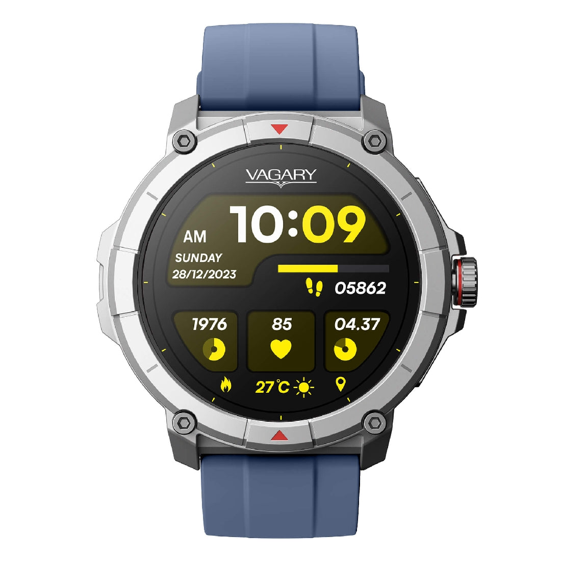 Vagary Smartwatch tondo X04A-002VY blu con microfono