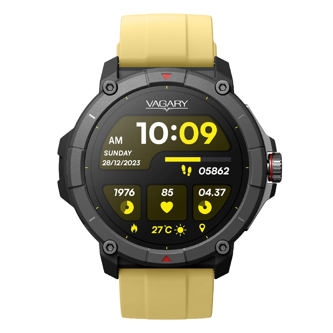 Vagary Smartwatch tondo X04A-003VY giallo con microfono