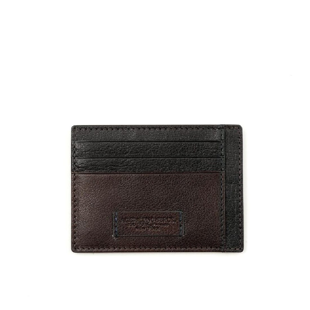 Portafoglio Portamonetes Donna In Pelle Stropicciata Grande Con Protezione RFID, Grigio Navy