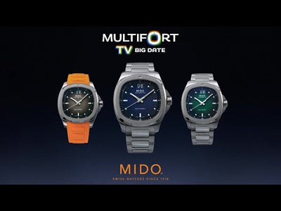 Orologio Mido Multifort Tv automatico Big Date quadrante verde