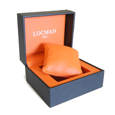 Locman Montecristo Chrono 41mm nero e arancio acciaio 0542A01S-00BKORB0