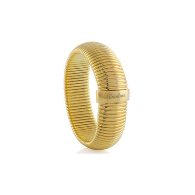 Bracciale Unoaerre rigido tubo gas elastico dorato giallo