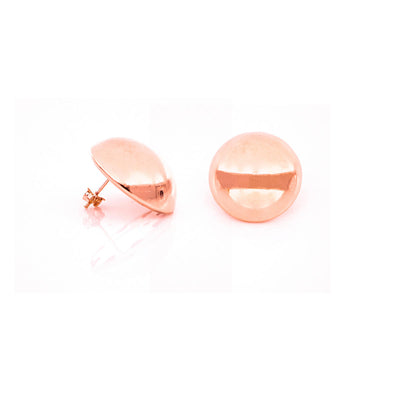 Orecchini Unoaerre in bronzo rosa a bottone