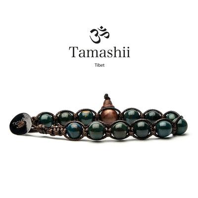 Bracciale mini Tamashii in pietra collar verde BHS900-218