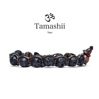 Bracciale Tamashii a un giro in lava nera