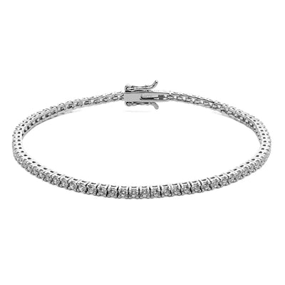 Bracciale tennis da uomo Comete in argento zirconi bianchi UBR 994 M19