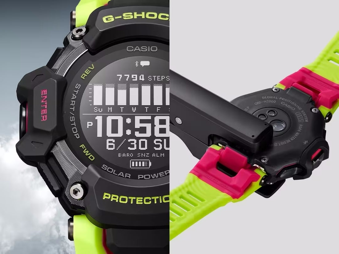 Orologio G-Shock con GPS GBD-H2000-1A9ER nero e fluo