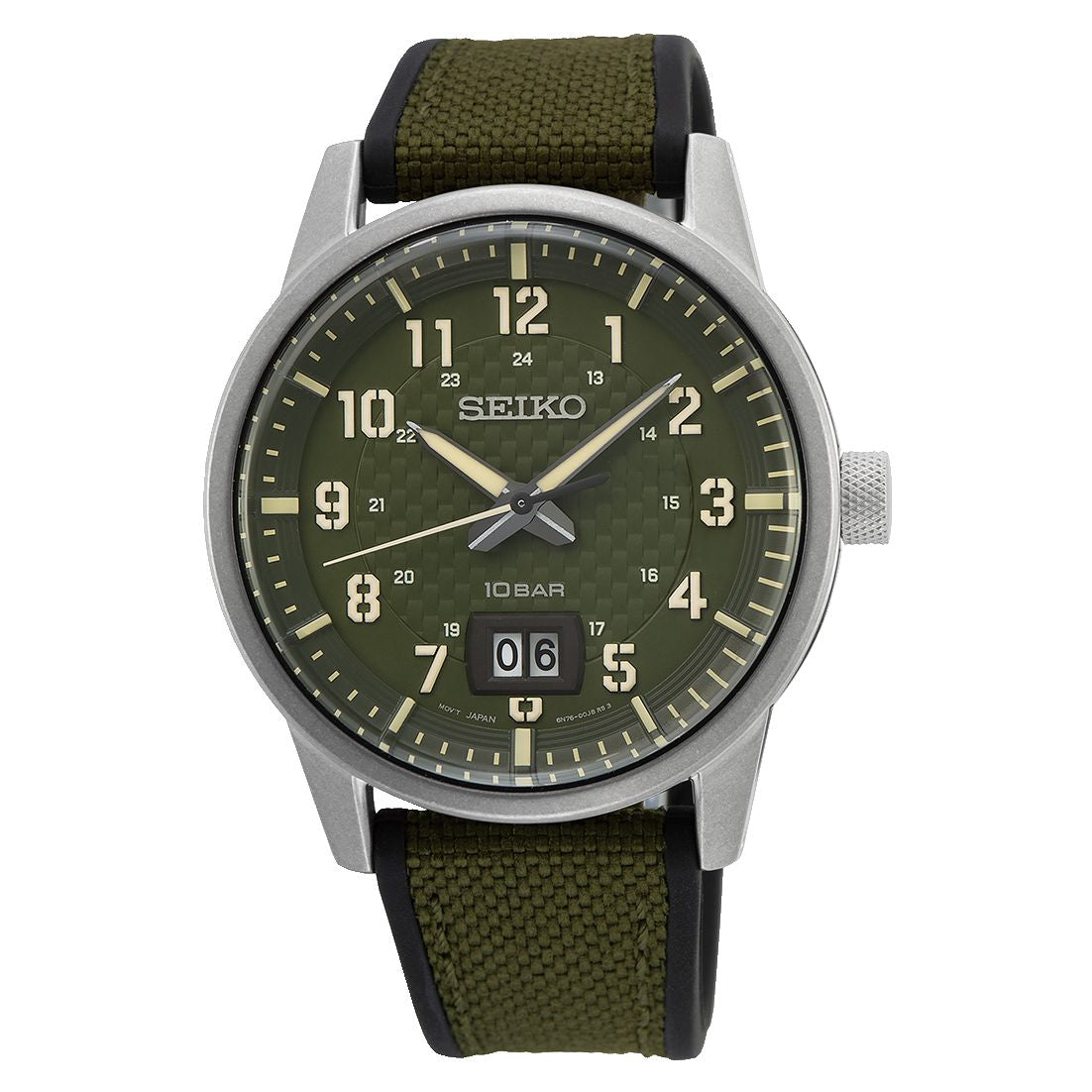 Seiko Sport SUR323P1 orologio verde militare