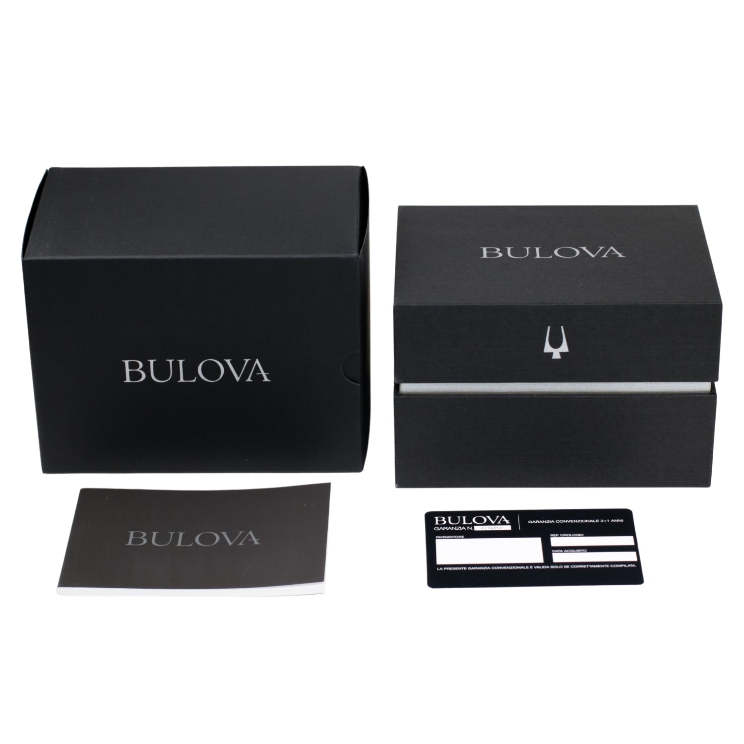 Bulova Orologio Automatico 98A304, Cassa Nera 42mm, Cinturino In Pelle, Quadrante Argento, Impermeabile 10 Bar, Garanzia 2 Anni
