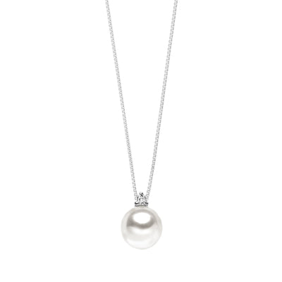 Collana Comete Gioielli perla 8 mm e brillante 0,03ct - GLP 521