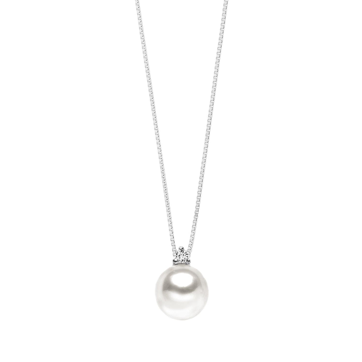 Collana Comete Gioielli perla 9,5 mm e brillante 0,04ct - GLP 575