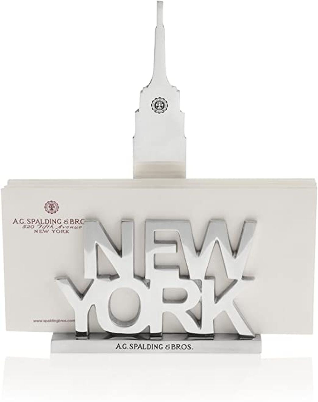 Porta carte New York Spalding & Bros in alluminio