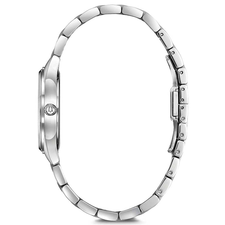 Bulova 98P198 Orologio Elegante Bicolore – Quadrante Nero Con Diamanti, Movimento Al Quarzo