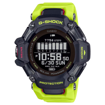 Orologio G-Shock con GPS GBD-H2000-1A9ER nero e fluo