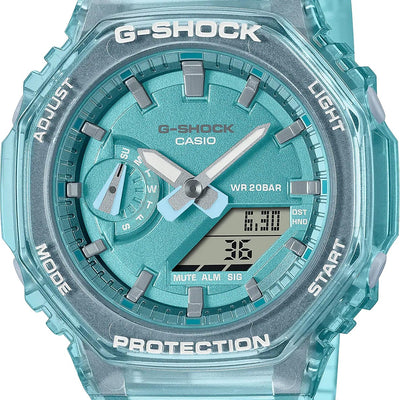 Orologio G-Shock donna GMA-S2100SK-2AER skeleton azzurro mare