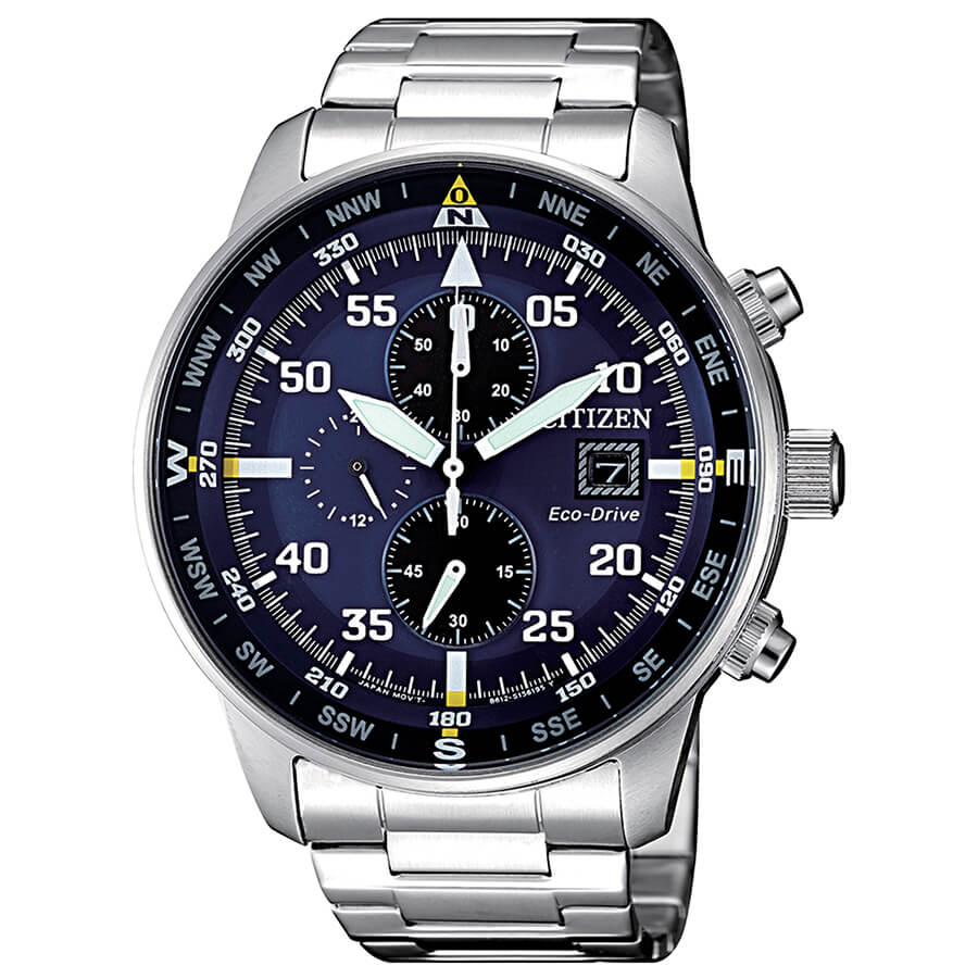 Orologio Citizen CA0690-88L cronografo aviator blu