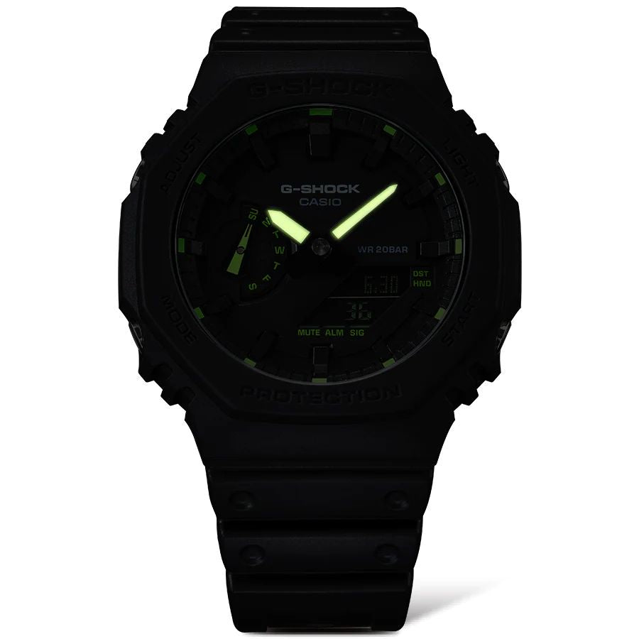 Orologio G-Shock GA-2100-1A3ER Neon Accent verde
