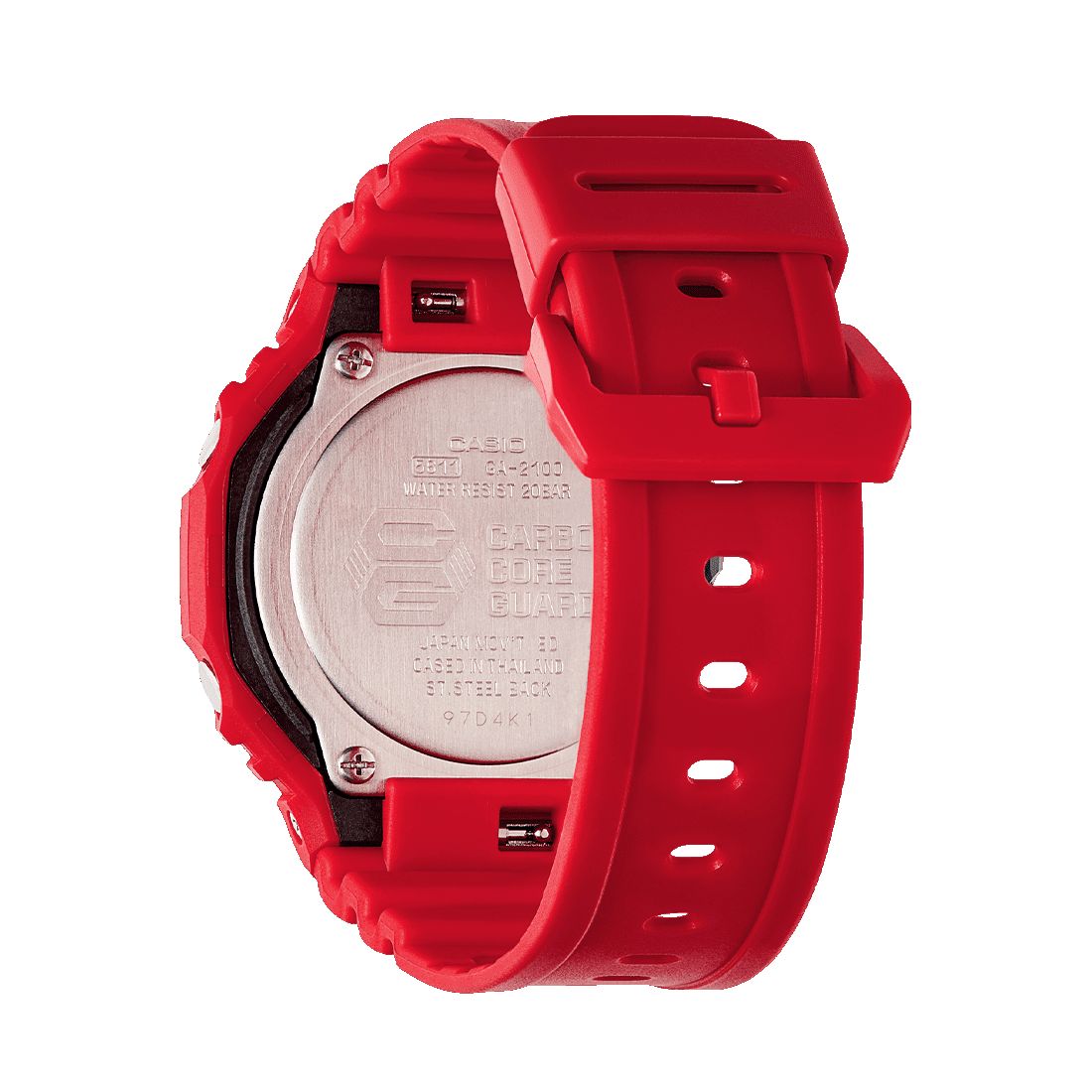 Orologio G-Shock GA-2100-4AER rosso in carbonio