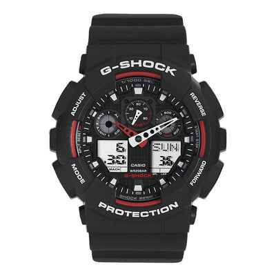 Orologio G-Shock GA-100-1A4ER crono nero e rosso