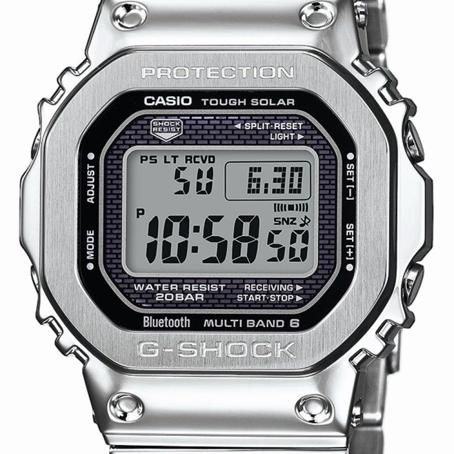 Orologio G-Shock GMW-B5000D-1ER cassa e bracciale acciaio