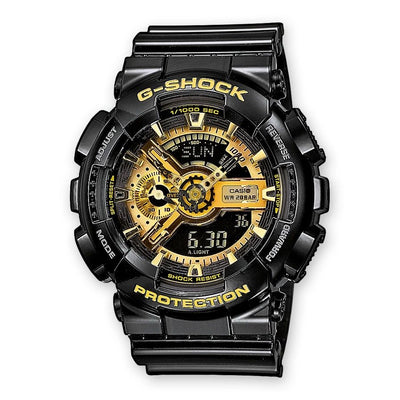 Orologio G-Shock GA-110GB-1AER nero lucido e dorato giallo