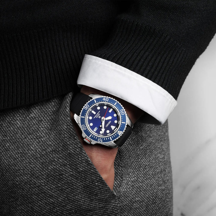 Sekonda Orologio Unisex 53 Mm Con Sveglia E Retroilluminazione – Cinturino In Gomma, Resistente All'Acqua 50m