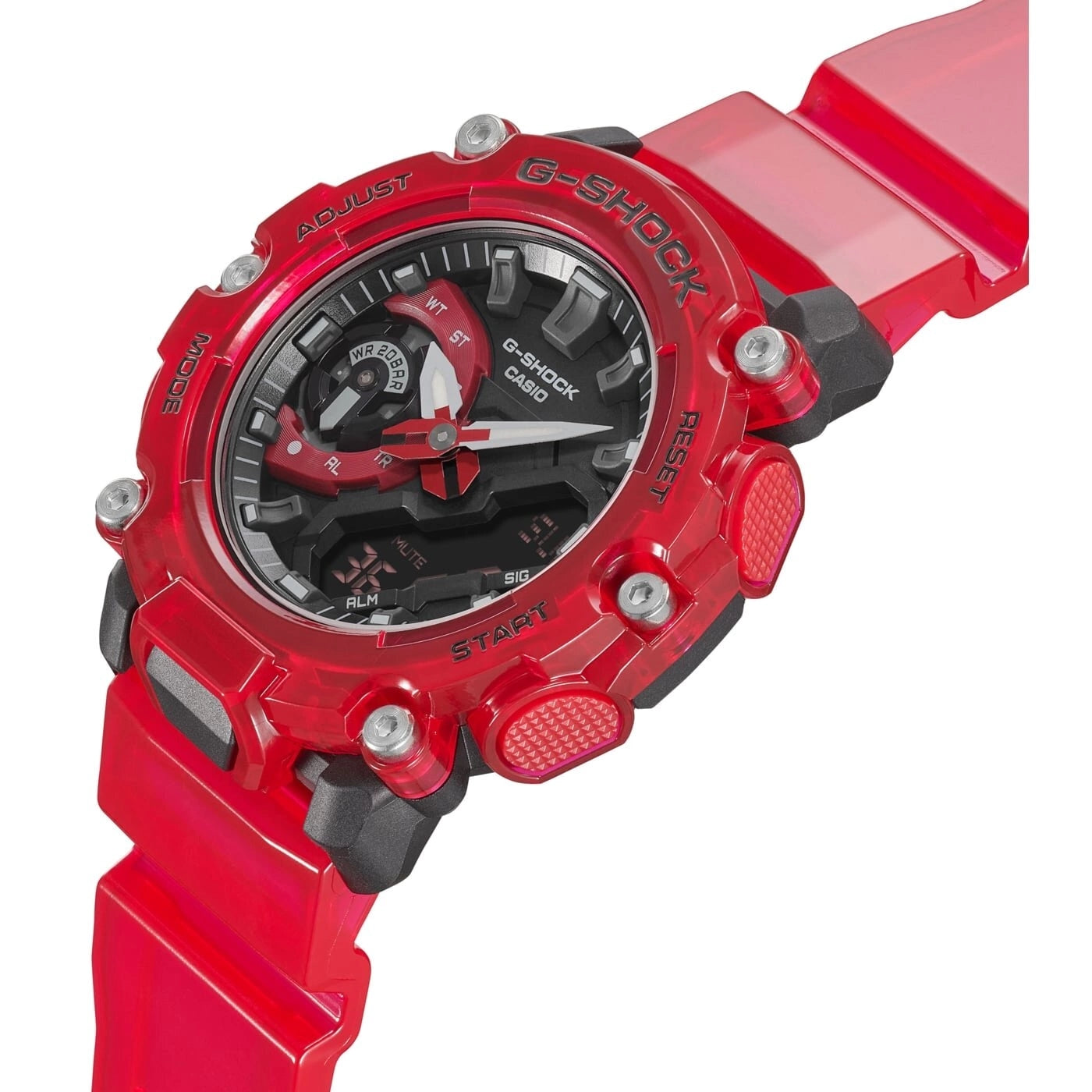 Orologio G-Shock GA-2200SKL-4AER Skeleton rosso