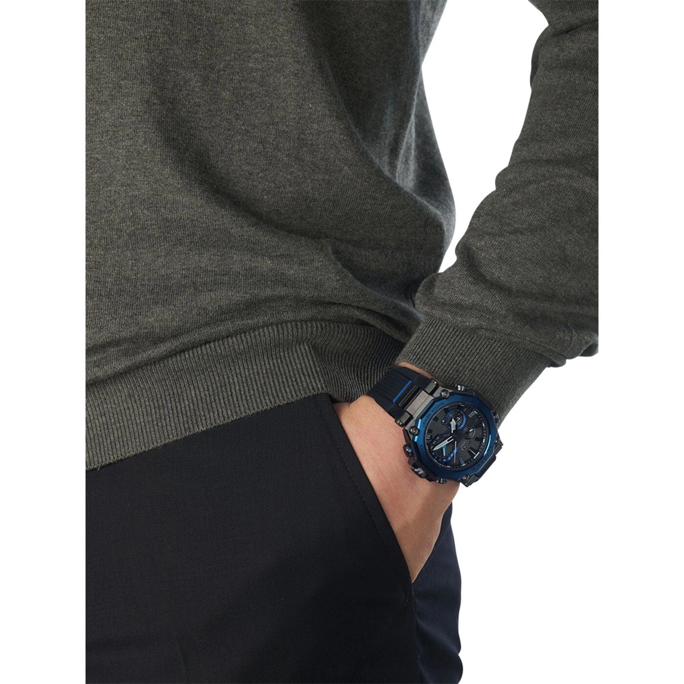 Orologio G-Shock MTG-B2000B-1A2ER acciaio nero e blu