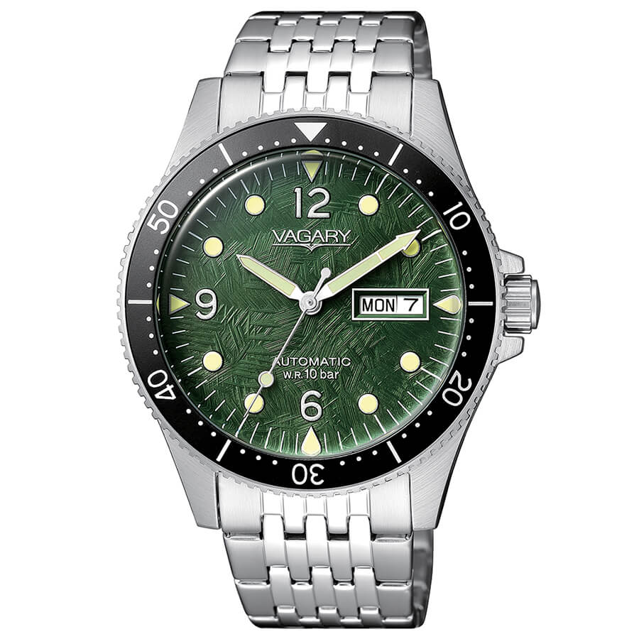 Orologio Vagary da uomo IX3-319-41 subacqueo verde acciaio